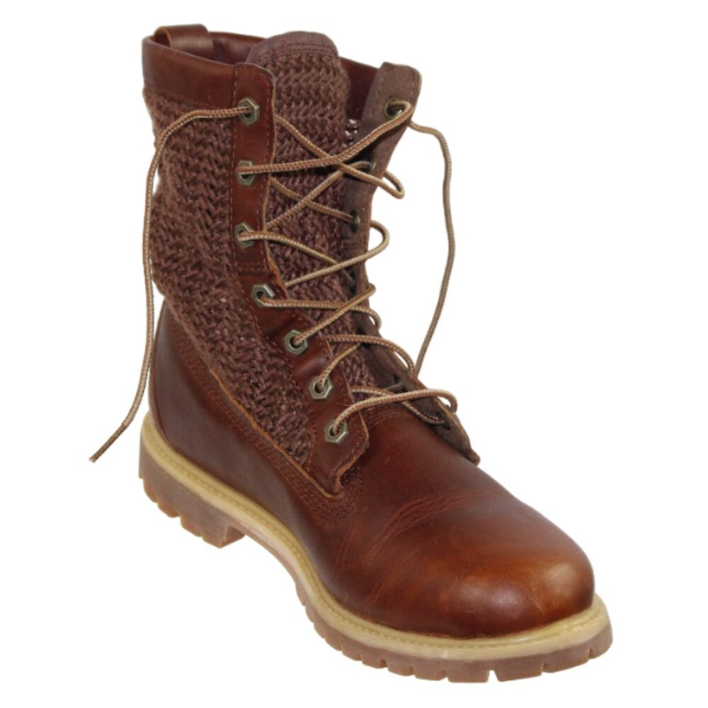 Timberland Open Weave Nubuck Leather Combat Style Boot, Size 9 - Picture 7 of 12